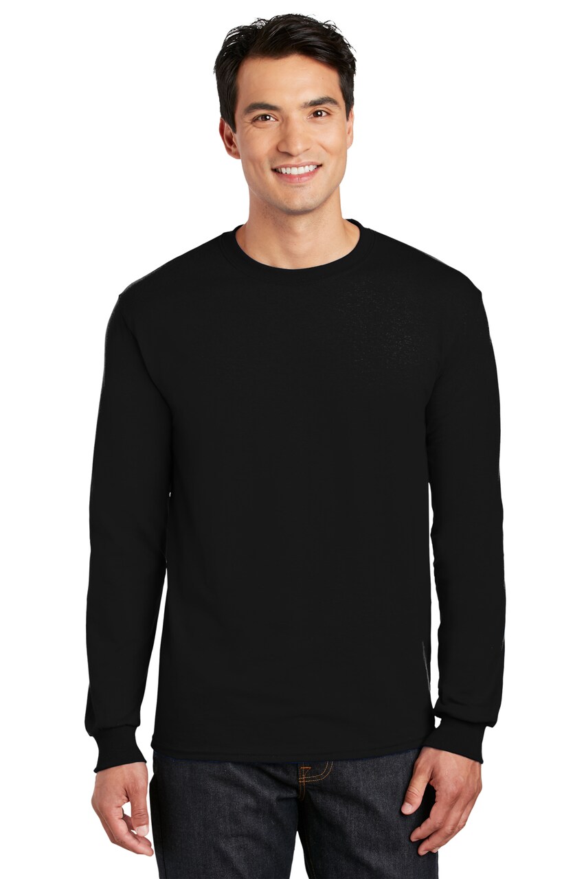 Gildan Dry Blend Crewneck Long Sleeve T-Shirt for Layering, Workwear & Everyday Comfort